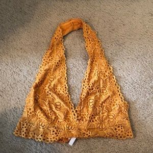 Halter Lace Bralette 🧡